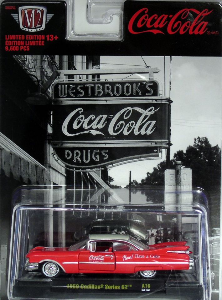 M2 Machines Coca Cola Release A16 1959 Cadillac Series 62